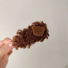 Fashion Trendy Animals Bear Hair Clips for Girls Sweet Autumn Winter Snap Clips for Women Ladies Hair Accessories Wholesale
