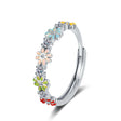 The opening is adjustable. / Silver
