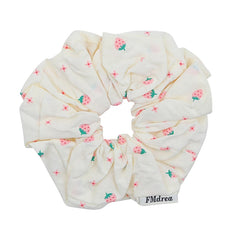 Cute Strawberry Fashion Scrunchies Elegant Women's Hair Ties Trendy Stock Decoratives for Girls and Ladies
