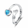 The opening is adjustable. / Blue