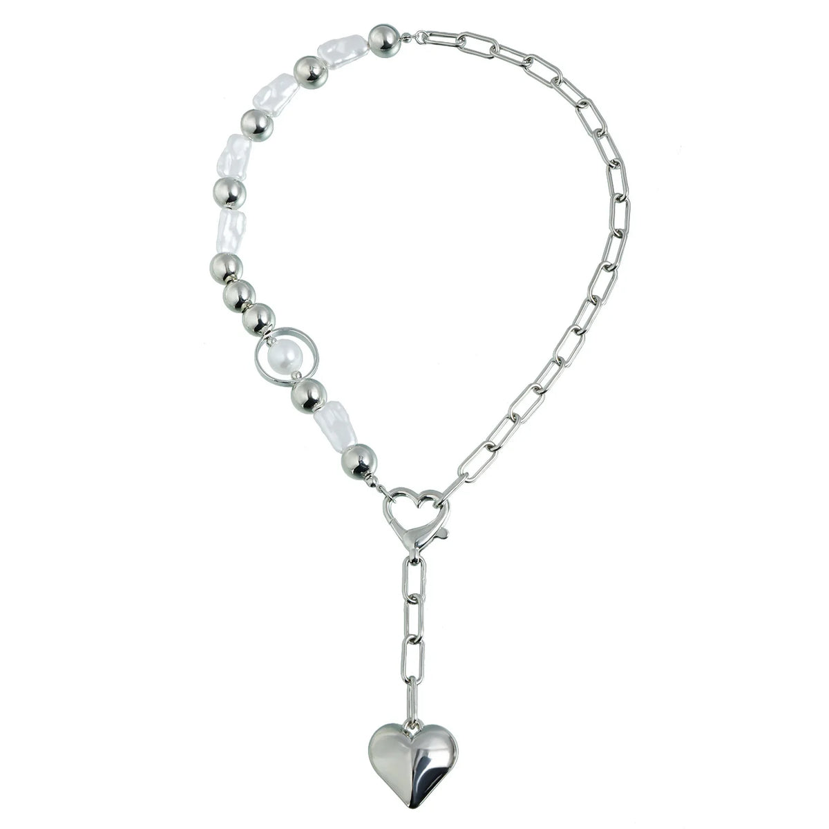 Fashion Beads Heart Shaped European and American Style Bold Glamorous Jewelry for Women Ladies Female Accessories Wholesale