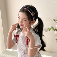 Fashion Sweet Cute Plaid Star Head Bands for Baby Girls Trendy Stylish Hair Bands for Kids Children Hair Accessories in Stock