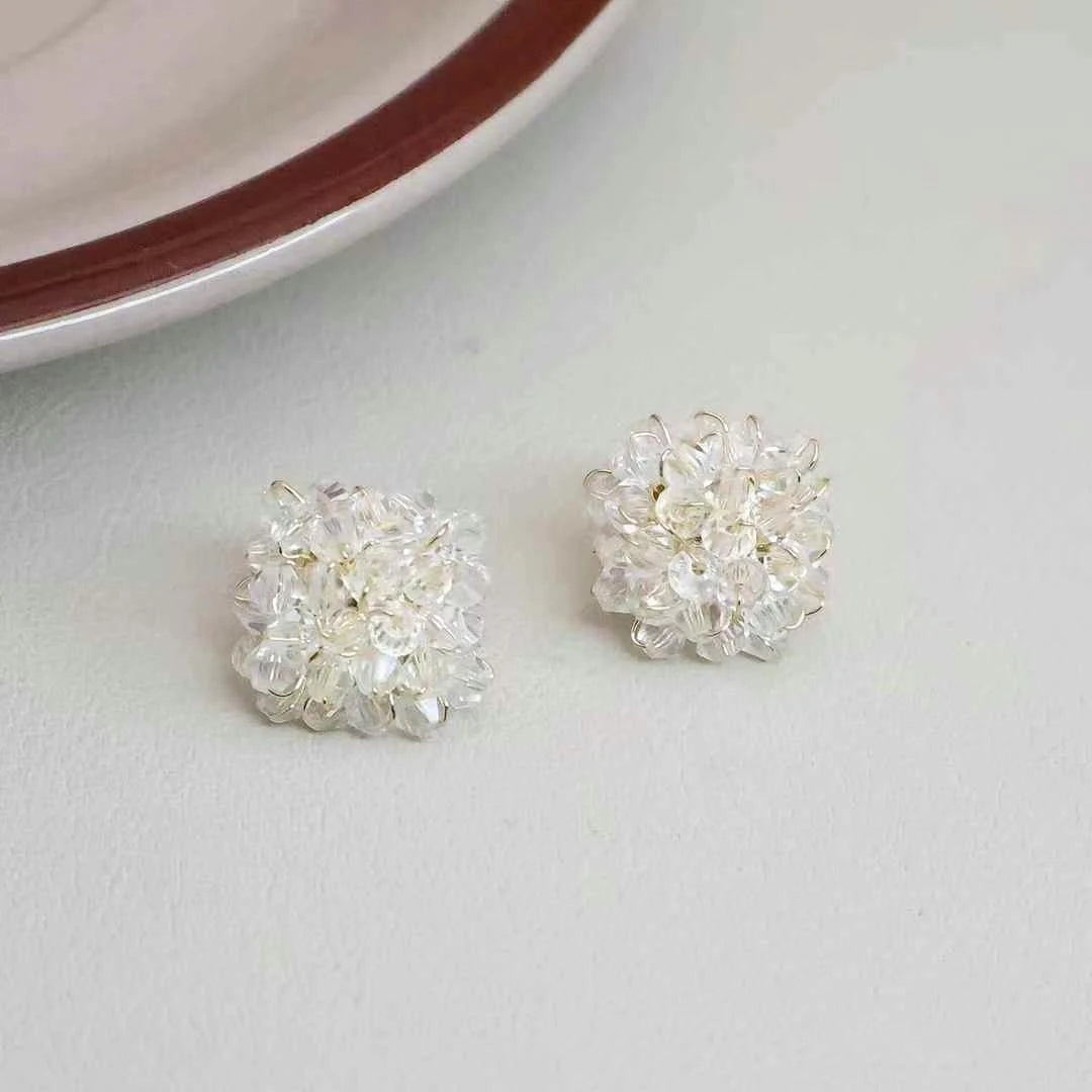 Women Creative Design Simple Stud Earring Trendy Popular Chic Sparking Bulk Order High Quality Jewelry Accessories for Causal