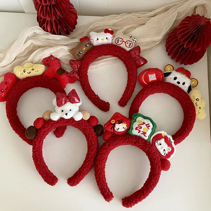 Fashion New Year Animals Kitty Kat Sweet Head Band for Girls Trendy Lucky Hair Band for Women Ladies Hair Accessories in Stock