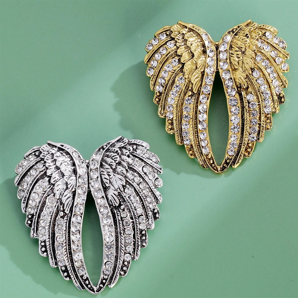 Fashion Swing Glitter Rhinestone Brooches for Girls Trendy Stylish Charms Pins Jewelry for Women Ladies Accessories Wholesale
