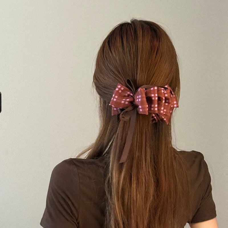 Ladies Female New Design Red Simple Banana Clips Graceful Chic Fashion Wholes in Stock Hairpins Accessories for Daily Holiday