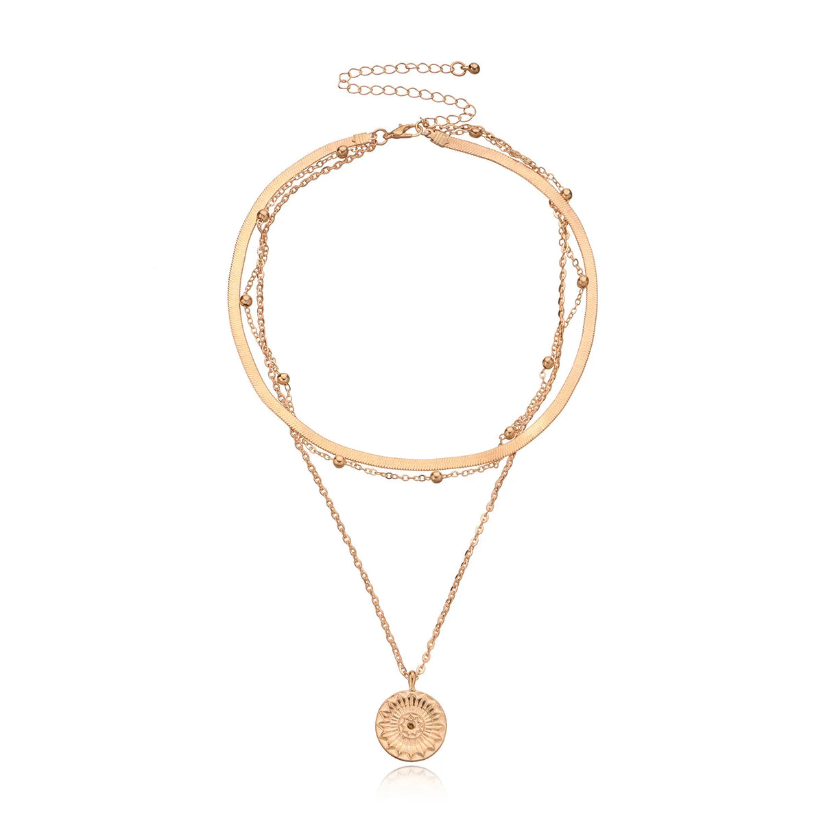 Fashion Simple Sweet Trendy Necklaces for Girls Minimalistic Layered Wearing Jewellry for Women Ladies Accessories Wholesale