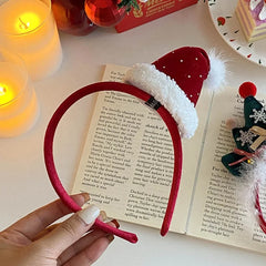 Female Christmas Festival Wide Hairbands Fashion Classic Solid Color Customized Wholesale in Stock Headbands Accessory for Women