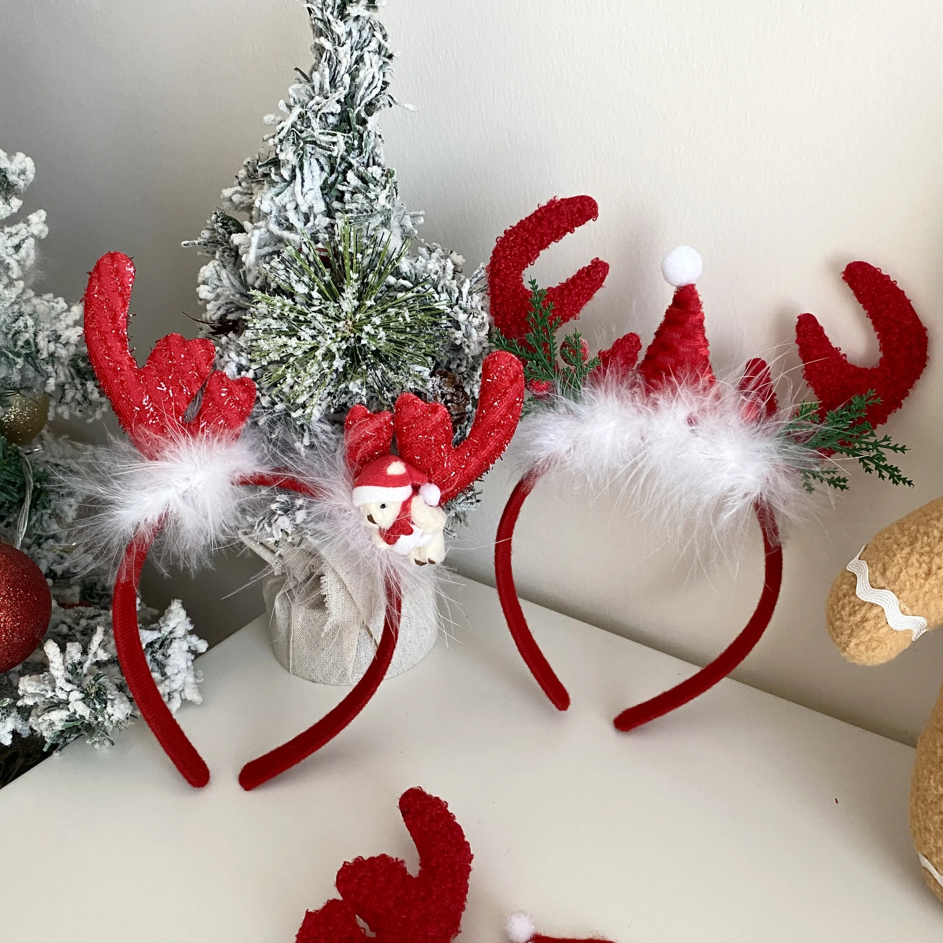 2025 Christmas Chriden Headband Cute Festival Head Band Santa Claus Decorate Wholesales Girls Kids's Christmas Hair Accessories