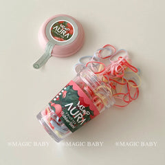 Colorful High Elastic Scrunchies for Baby Girls Stylish Trendy Hair Ties for Kids Fashionable Hair Accessories