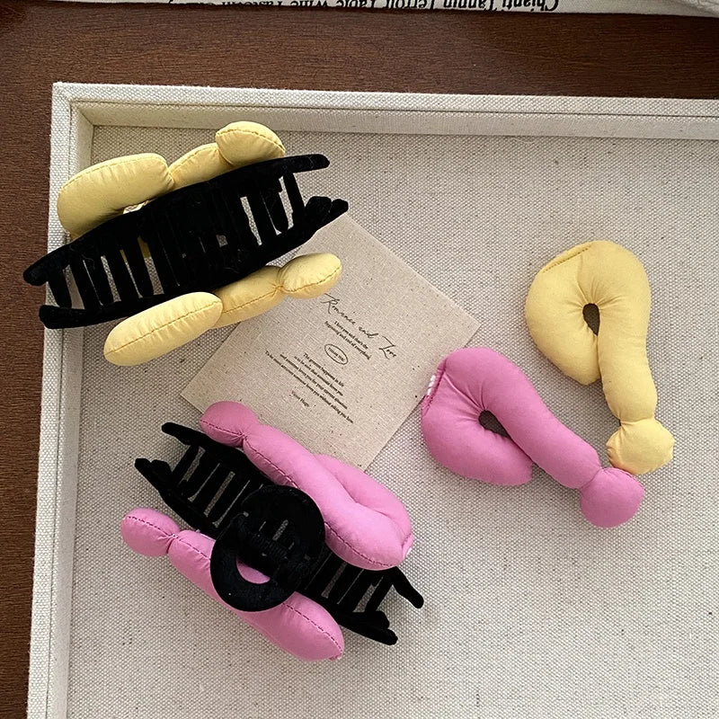 Women Female Solid Color New Design High Quality Fashion Chic Minimalistic Wholesale in Stock Hair Claws Clips Hairpin Accessory
