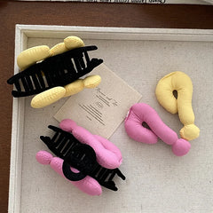Women Female Solid Color New Design High Quality Fashion Chic Minimalistic Wholesale in Stock Hair Claws Clips Hairpin Accessory
