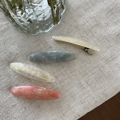 Simple Chic Solid Color Acetate Hair Clips for Girls Elegant Minimalistic Alligators for Women Ladies Hair Accessories Graceful