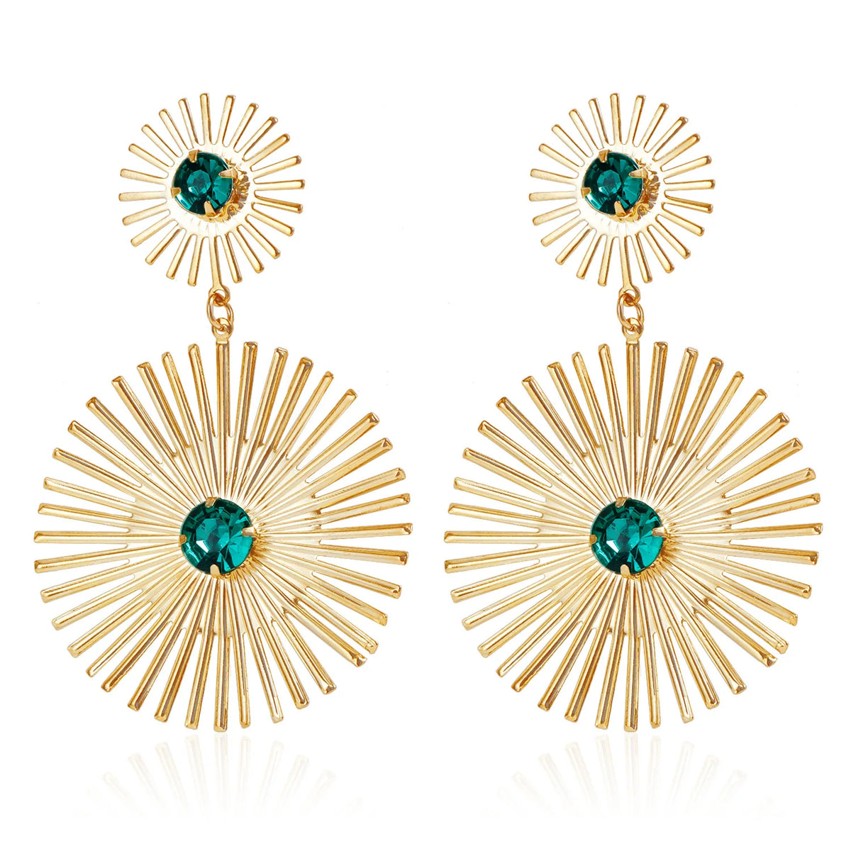Fashion Trendy Luxury Glitter Drop Earrings for Girls Elegant Glamorous Charms Jewelry for Women Ladies Accessories Wholesale