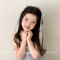 Kids Bowknot Ribbon Decorative Alligator Clips Sweet Colorful Fashion Wholesale in Stock Hairpins Accessories for Children Daily