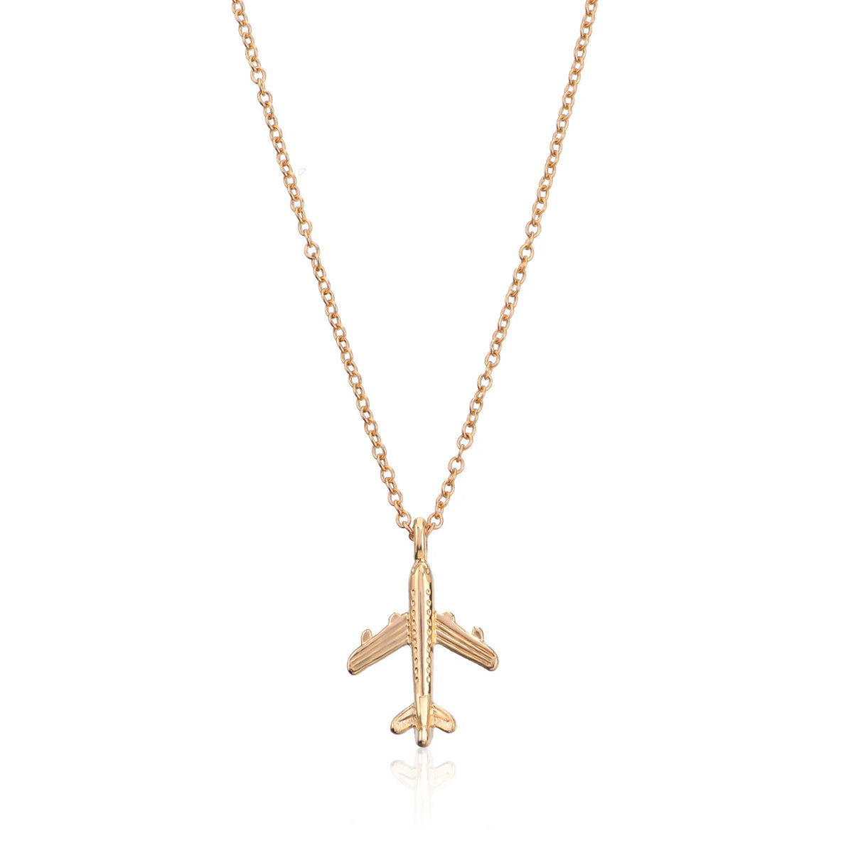 Fashion Simple Airplane Necklaces for Girls Sweet Minimalistic Charms Jewelry for Women Ladies Female Accessories Wholesale