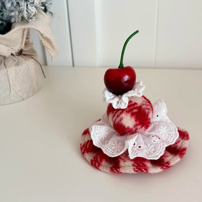 Sweet Cake Fruits Cherry Hair Clips for Girls Birthday Cute Alligators for Women Ladies Hair Accessories in Stock Femme Female