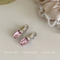 Super Sparkly Rhinestone Hair Clip for Bangs Small Alligator Duckbill Clip Sweet Hair Accessories for Women Girls Flyaway Hair