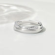 The opening is adjustable. / Silver(Single Female ring)