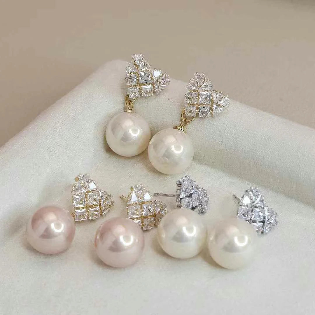 Ladies Imitation Pearl Classic Small Drop Earring Elegant Fashion Graceful Charms Affordable Bulk Jewelry Accessories for Daily