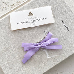 Sweet Cute Candy Solid Color Bowknot Hair Clips for Girls Princess Style Fashion Alligator for Women Ladies Hair Accessories