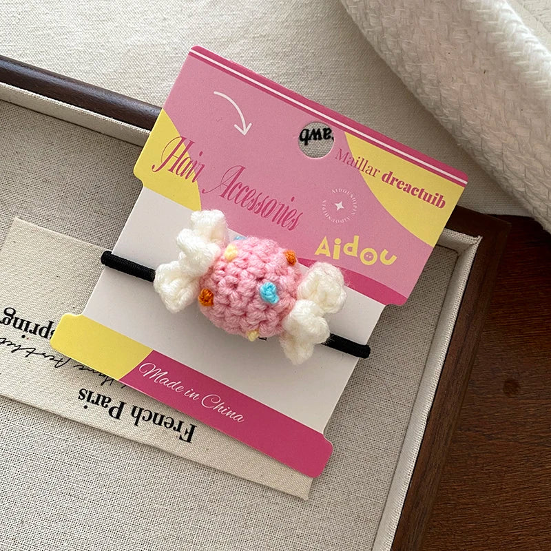 Fashion Sweet Candy Cute Scrunchies for Baby Girls Elegant Kawaii Hair Ties for Kids Children Hair Accessories Chic in Stock