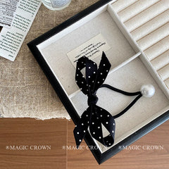 Women's French Vintage Small Hair Ties Graceful Durable Elastic Stock Scrunchies for Daily Office Use Fashion Hair Accessories