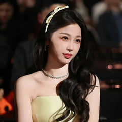 2025 Brand New Solid Color Yellow Bowknot Hair Clip for Girls Sweet Fashion Trendy Elegant Haarspange for Women Hair Accessories