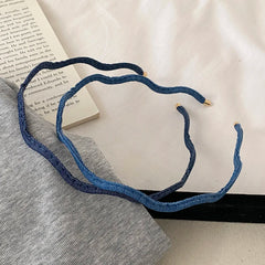 Elegant Blue Solid Color Head Band for Girls Thin Fashion Stylish Hair Band for Women Ladies Femme Chic Hair Accessories Classic