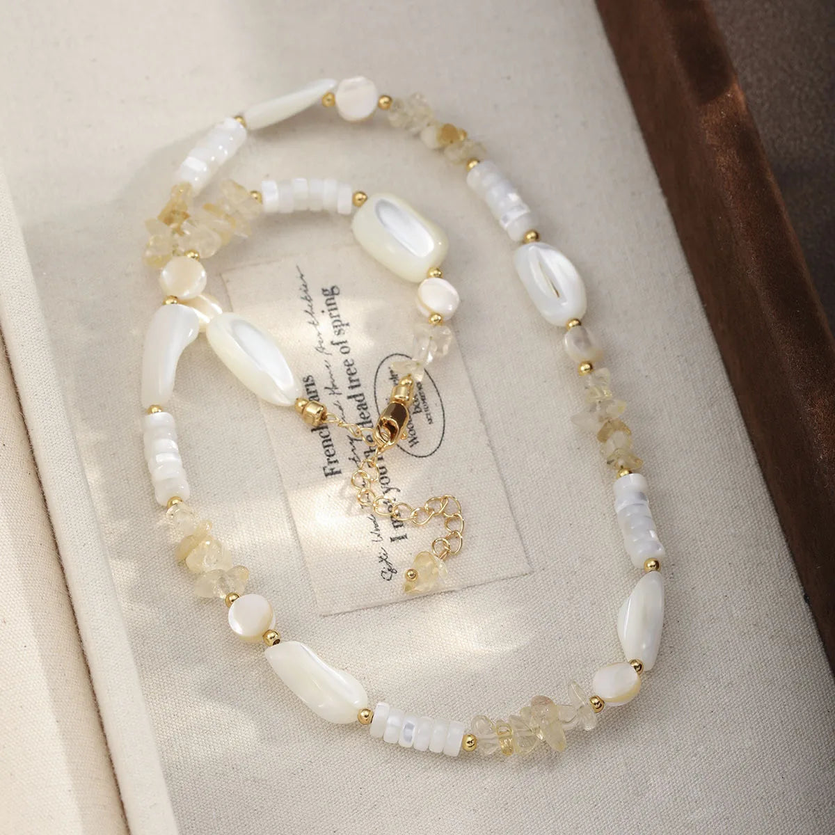 Girls White Crystal Rhinestone Pearl Beads Necklace Low MOQ Factory Price Fashion Charms in Stock Jewelry for Women Daily Causal