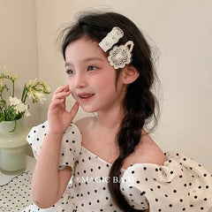 Elegant French Style Fabric Hair Clips for Baby Girls Simple Minimalistic Snap Hair Accessories for Kids Children