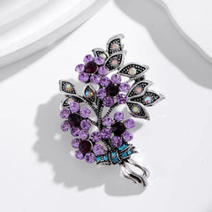 Fashion Glitter Rhinestone Elegant Brooches for Girls Stylish Trendy Luxury Pins Jewelry for Women Ladies Accessories Hot Sale
