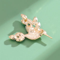 Fashion Bird Glitter Animals Stylish Brooches for Girls Trendy Rhinestone Pins Jewelry for Women Ladies Accessories Wholesale