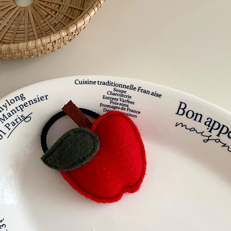 Fashion Cute Apple Kawaii Hair Clips for Baby Girls Stylish Alligators for Kids Children Scrunchies Hair Accessories in Stock