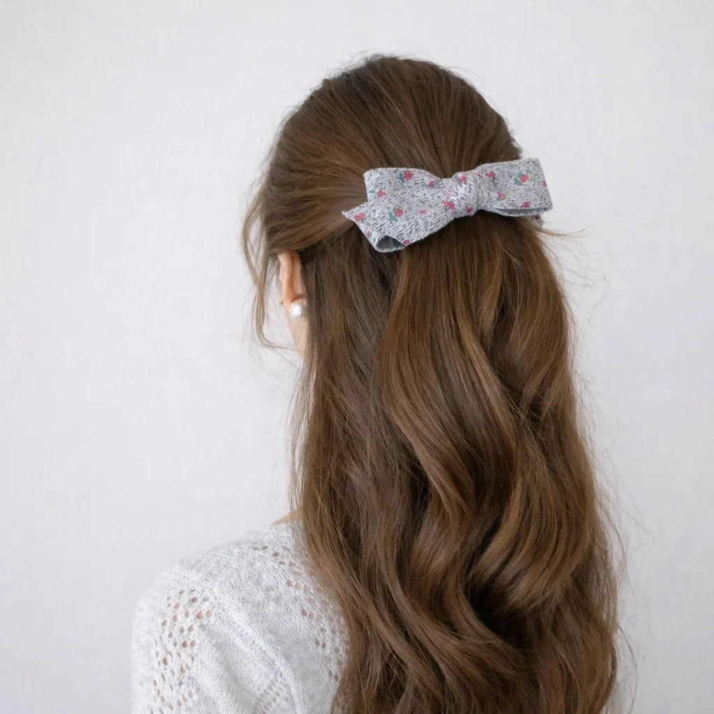 Women Blue Dots Hot Sale Winter Autumn Hair Clips Fashion Elegant High Quality in Store Banana Clips Accessories for Daily Use