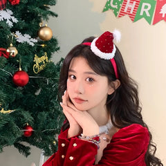 Female Christmas Festival Wide Hairbands Fashion Classic Solid Color Customized Wholesale in Stock Headbands Accessory for Women