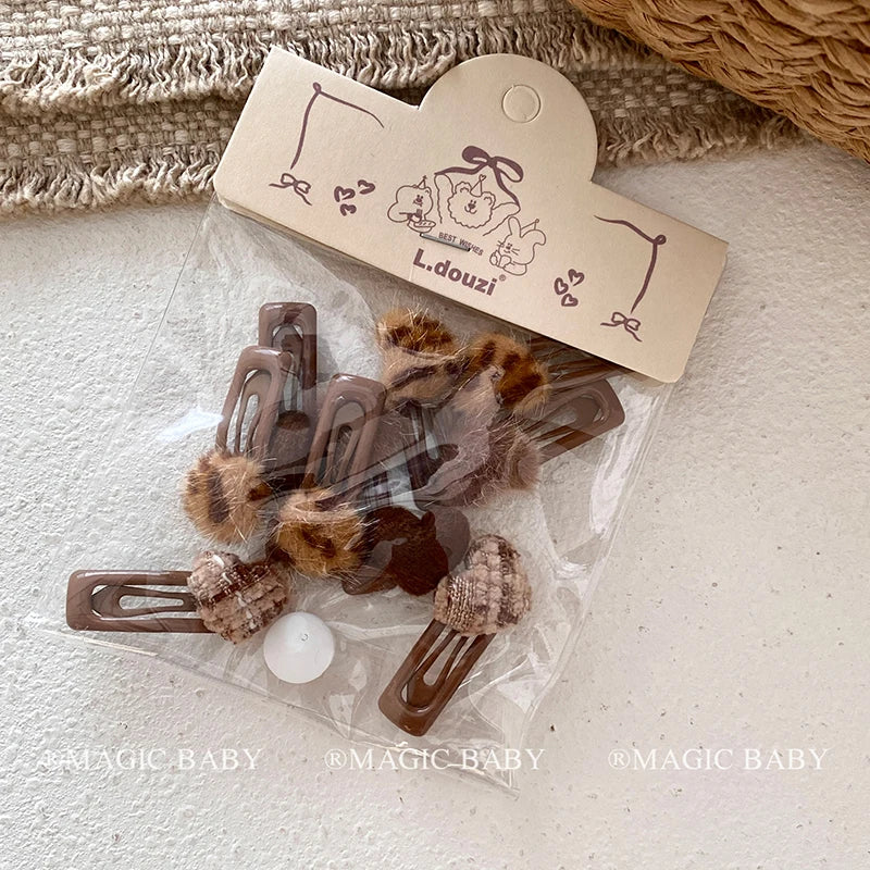 Fashion Heart Shaped Hair Clip for Baby Girls Cute Sweet Snap Clips for Kids Children Hair Accessories in Stock Chinese Supplier