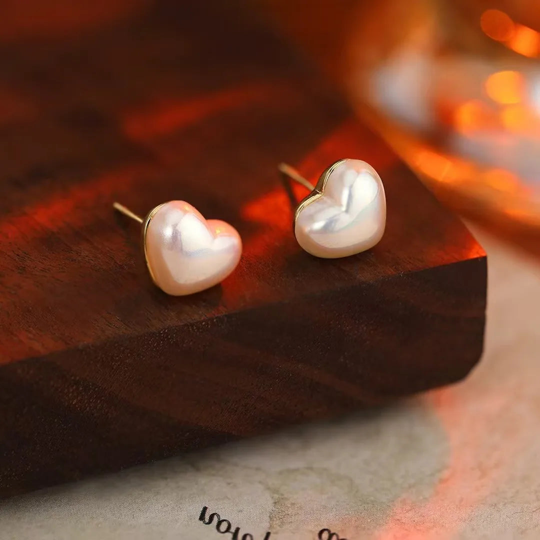 Women Star Circle Heart Shape New Design Small Stud Earring Fashion Elegant Graceful Lightweight Bulk Daily Jewelry Accessories