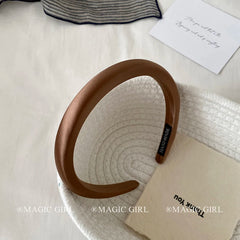 Women Solid Color Minimalistic Wide Headbands Fashion Sweet Elegant Wholesale in Stock Hairbands Accessories for Female Daily