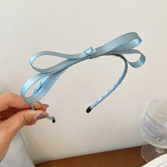 Classic Solid Color Bowknot Head Band for Baby Girls Cute Sweet Fashion Hair Band for Kids Children Hair Accessories in Stock