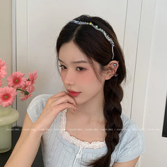 Elegant Princess Style Glitter Headband for Women Lustrous Sparkle Hair Accessories for Girls and Ladies