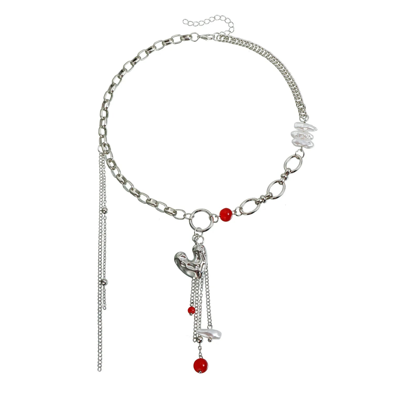 Fashion Heart Shaped Sweet Spicy Punk Necklaces for Girls Elegant Glamorous Charms Jewelry for Women Lady Accessories Wholesale