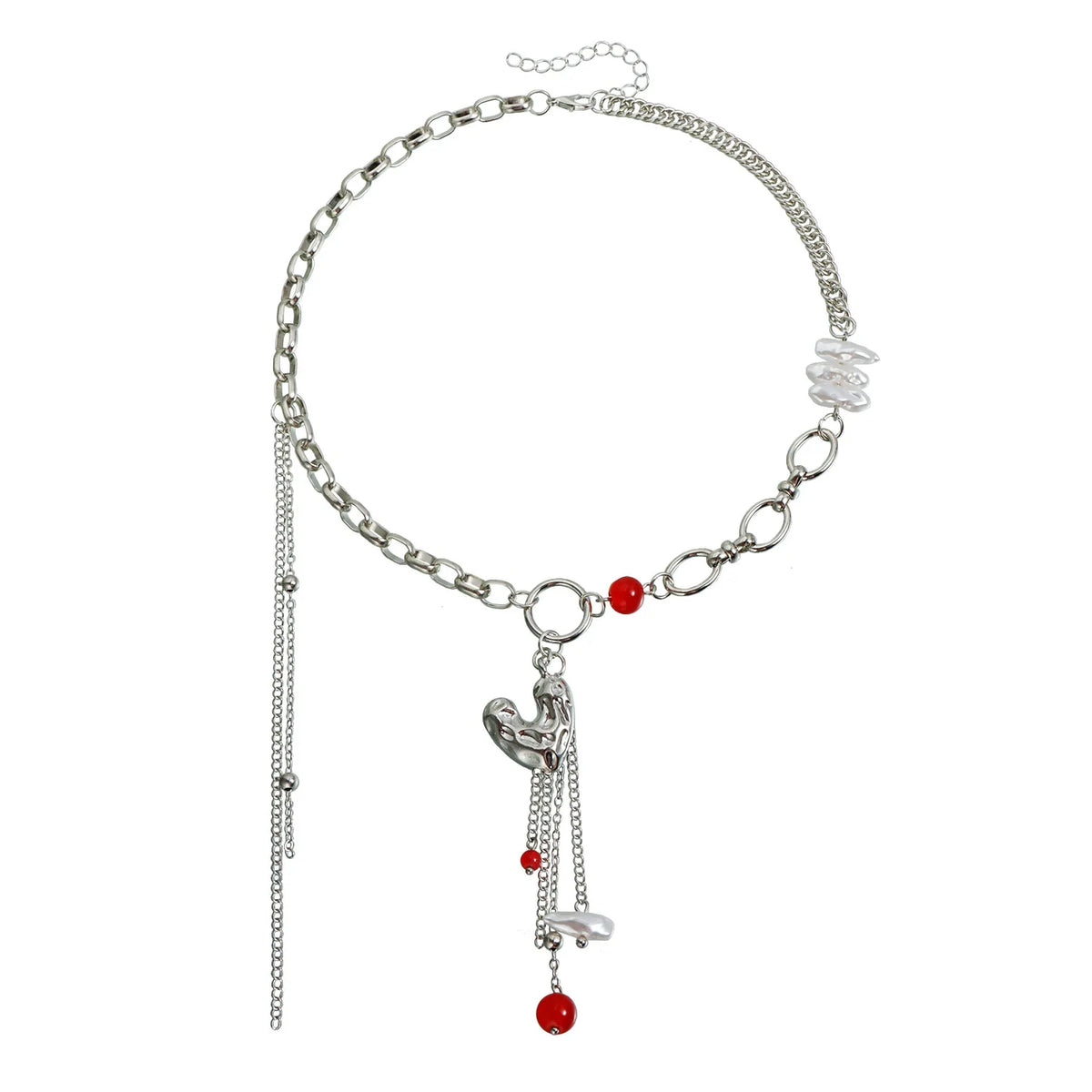 Fashion Heart Shaped Sweet Spicy Punk Necklaces for Girls Elegant Glamorous Charms Jewelry for Women Lady Accessories Wholesale