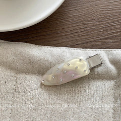 Elegant Simple Acetate Hair Snap Clips for Women & Girls Korean Style Dot Sequined Glitter Hair Accessories for Parties