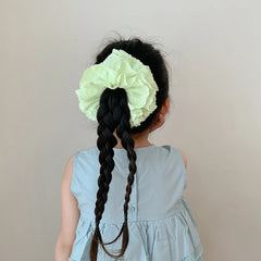 Kids Solid Color Multiple Layer Ponytail Holder Sweet Candy Color Fashion Wholesale in Stock Hair Ties Accessories for Children