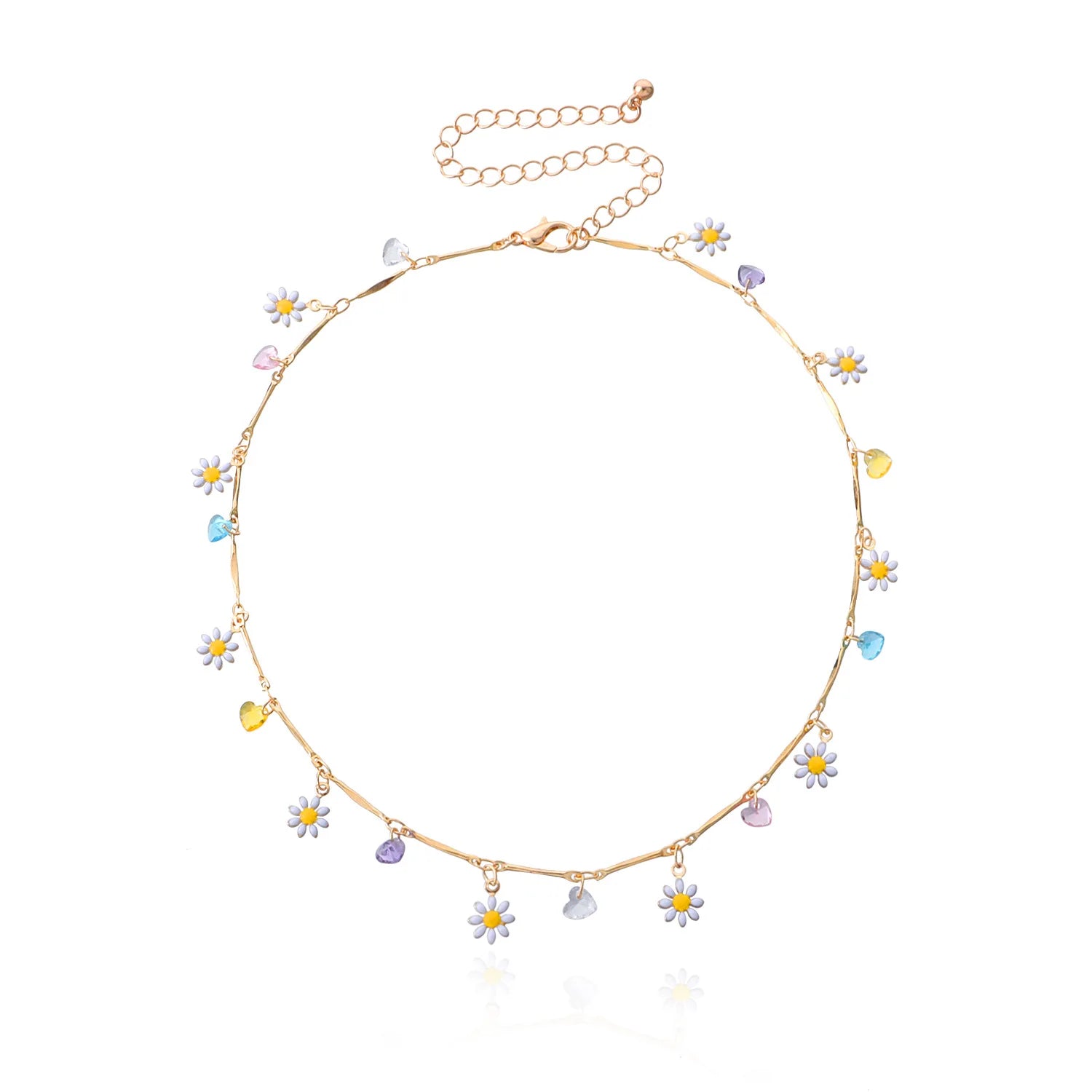 Fashion Flower Shell Trendy Necklaces for Girls Sweet Elegant Simple Charms Jewelry for Women Lady Female Accessories Wholesale