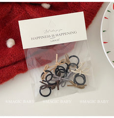 Mini Cute Bowknot Sweet Scrunchies for Baby Girls Fashion Simple Hair Band for Kids Children Hair Accessories in Stock Chic