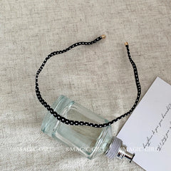 Solid Color Minimalistic Polka Dot Headband Simple Fashion Hair Accessory for Girls and Women Sweet Stock