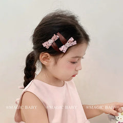 Cute Sweet Hair Clips for Baby Girls Kawaii Fashion Bowknot Polka Dot Alligators for Kids Children Teenagers Hair Accessories