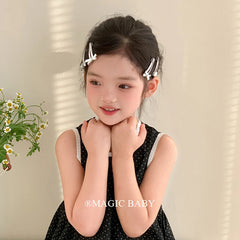 Simple Sweet Cute Minimalistic Bowknot Hair Clips for Baby Girls Kawaii Fashion Snap Clips for Kids Children Hair Accessories